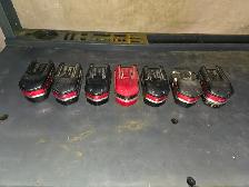 7 Milwaukee 18V Power Plus Old Style Batteries Need Work - Photo 2