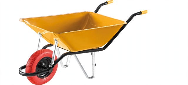 European Wheelbarrow 110L – Heavy-Duty, Puncture-Proof Wheel (Pr