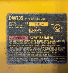DeWalt DW735 13" Thickness Planer - Photo 5