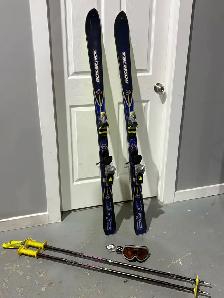 Rossignol CUT 10.4 150cm Ski Set w/ Poles & Goggles - Photo 3