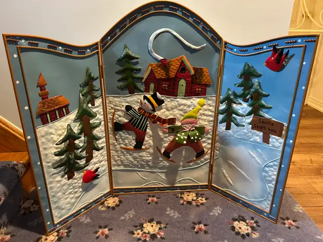 Christmas Fireplace Screen