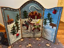Christmas Fireplace Screen