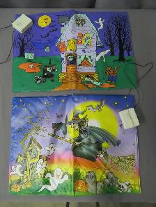 HALLOWEEN 2 TAPIS CRIANT COMME  SORCIERE UTILISE 1 FOIS TB ETAT