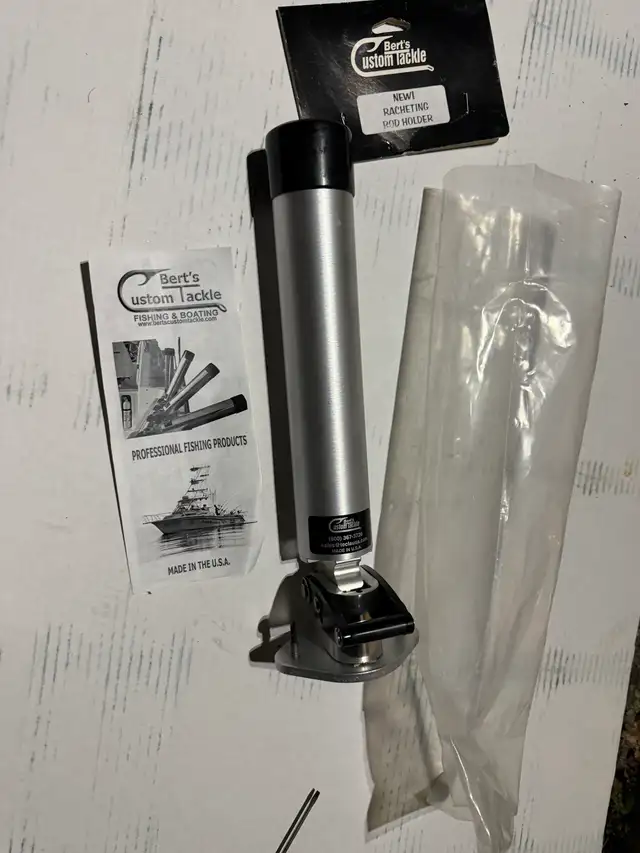 Bert's Custom Tackle Ratcheting Rod Holder