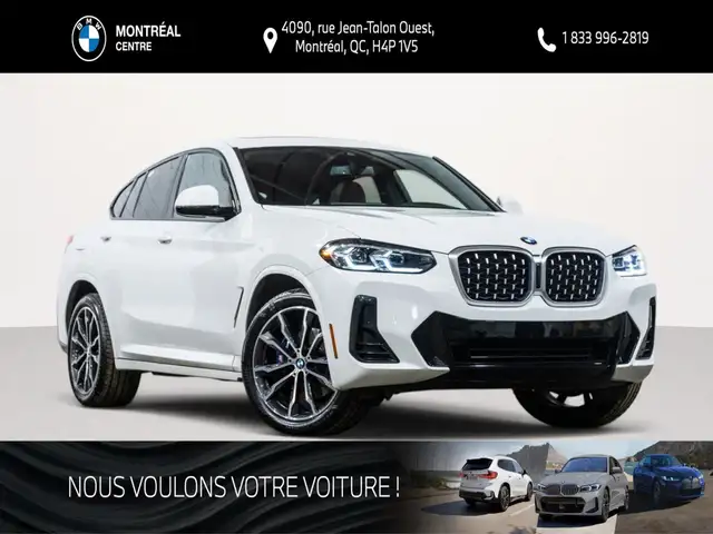 2024 BMW X4 xDrive30i | Premium | M Sport | Freins M Sport
