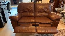 Causeuse et sofa en cuir ELRAN - Photo 2