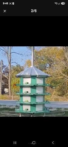 PURPLE MARTIN 'TRIO ALUMINUM' BIRDHOUSE FOR SALE