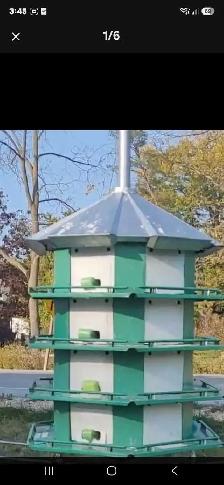 PURPLE MARTIN 'TRIO ALUMINUM' BIRDHOUSE FOR SALE - Photo 2