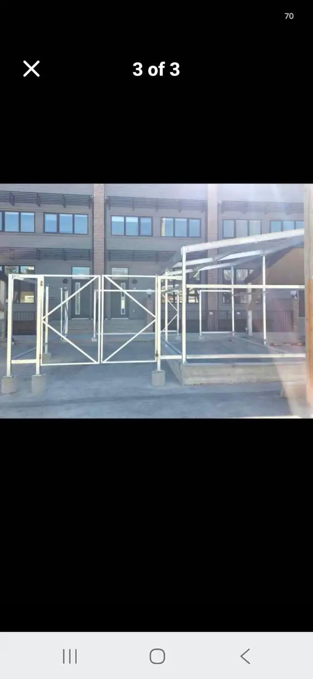 GARBAGE ENCLOSURE  CUSTOM GALVANIZED STEEL MADE