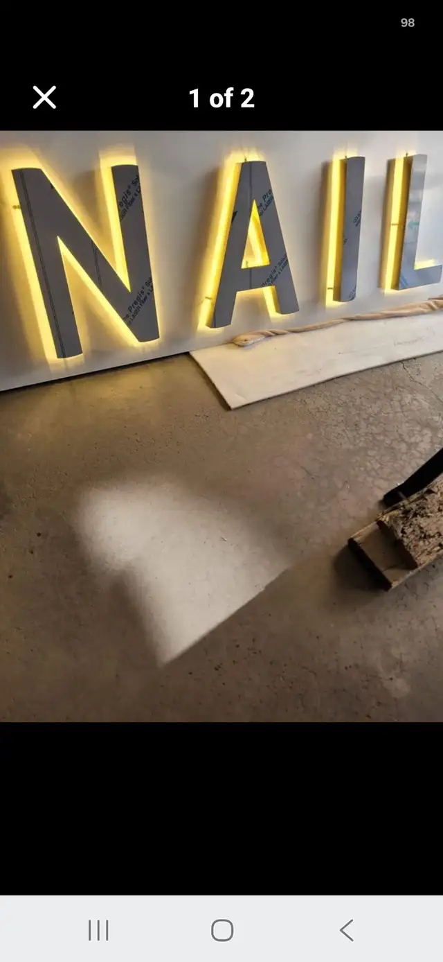 NAIL SHOP SPA SIGN