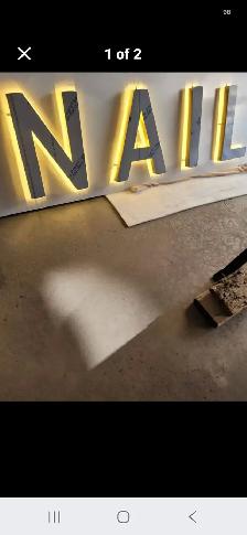 NAIL SHOP SPA SIGN