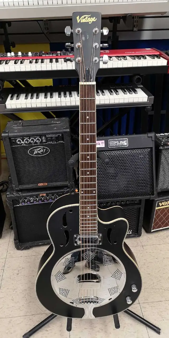 Guitare à Resonateur électro acoustique