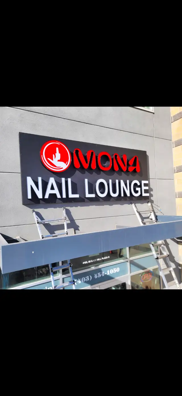 SPA SALON NAIL BEAUTY LOUNGE SIGN