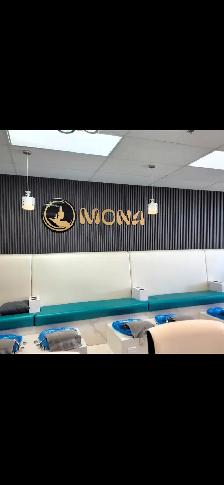 SPA SALON NAIL BEAUTY LOUNGE SIGN - Photo 6