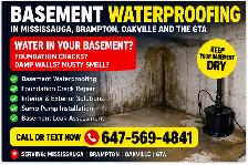 Basement Waterproofing Mississauga | Foundation Crack