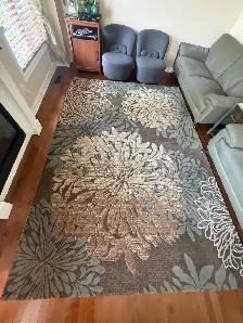 Grey Leather Sofa Set with matching Carpet - Photo 5