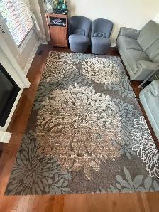 Grey Leather Sofa Set with matching Carpet - Photo 6