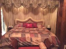 ELEGANT UPHOLSTERED KING-SIZE HEADBOARD AND FRAME SET - Photo 3