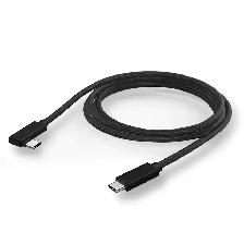 Long 10' USB-C to Right-Angle USB-C cable