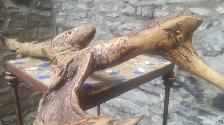 Bâton de cérémonie en bois sculpté, The Flipping Duck - Photo 3