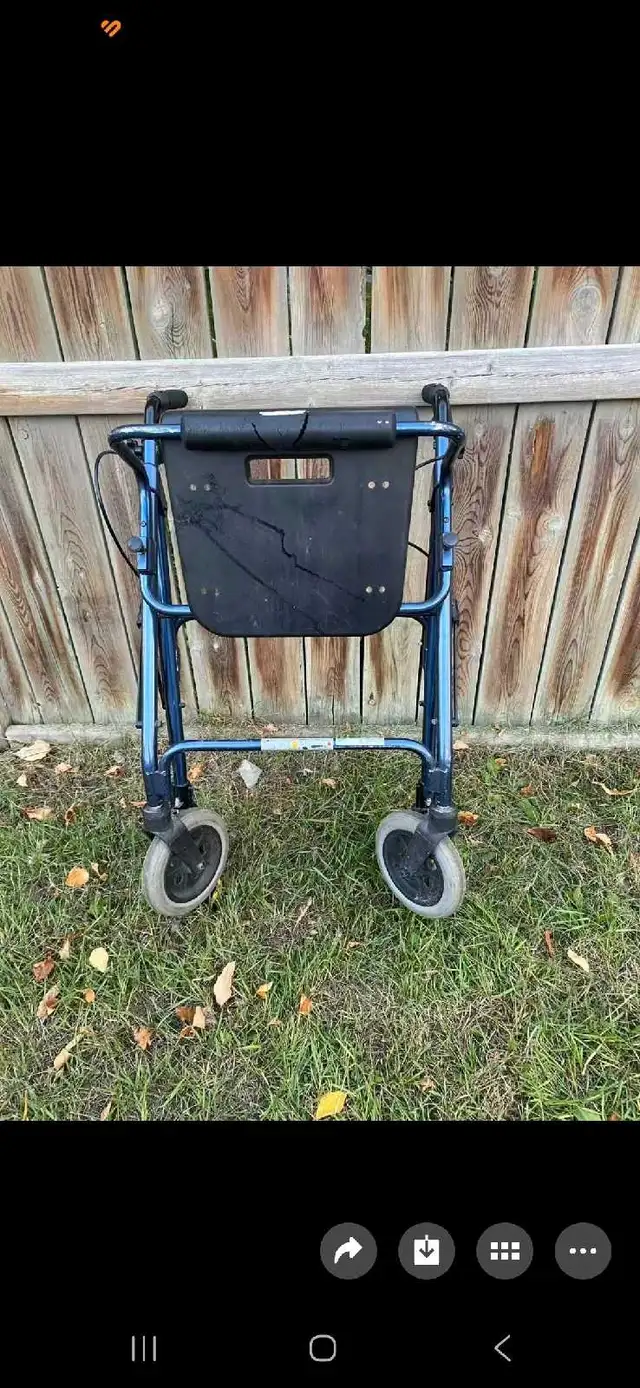 walker with brake
