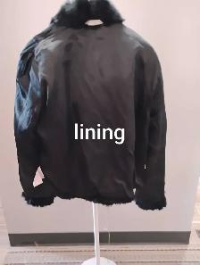 Short/Cropped 'Vintage 100% Black Rabbit Fur' Jacket - Photo 4