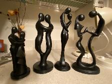 PORCELINE PLAQUE, BLACK STATUES,  'collectables' - Photo 3