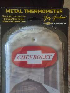 Chevy Metal Sign Thermometer - Photo 2