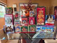 14 LIGHT  UP CHRISTMASVILLAGES sti in the boxes! Take all $100 - Photo 5