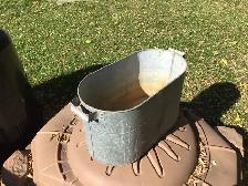 Vintage Galvanized metal boiler tub- Halloween - Photo 3