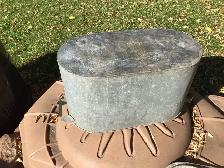 Vintage Galvanized metal boiler tub- Halloween - Photo 5