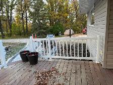 PVC white deck rails for sale