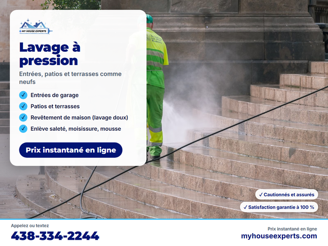 Lavage à pression / Pressure Washing – Montréal & Laval
