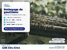 Nettoyage de gouttières / Gutter Cleaning – Montréal