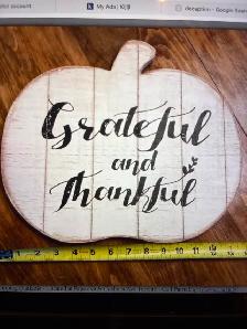 "Grateful and Thankful" Pumpkin Wall Decor ! - Photo 5