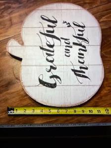 "Grateful and Thankful" Pumpkin Wall Decor ! - Photo 6