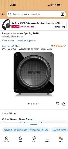 Home Theatre  SVS SB5000 R/Evolution Subwoofer - Photo 5