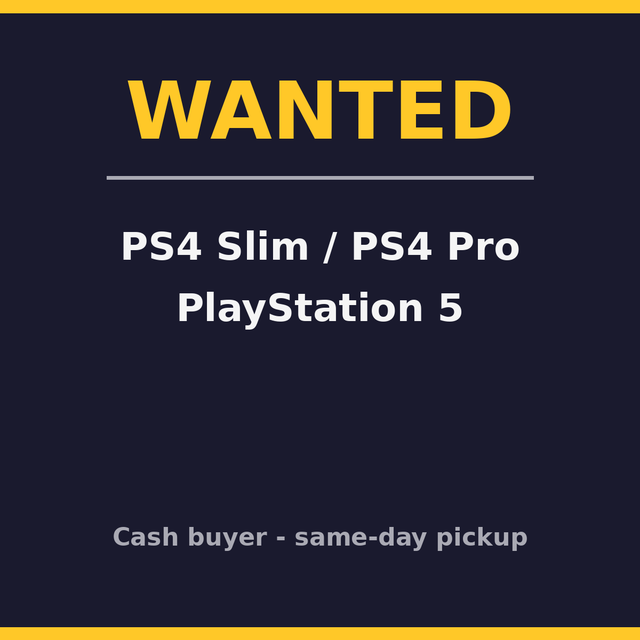 Sell Your PS5 or PS4 for Cash — Barrie Pickup Today