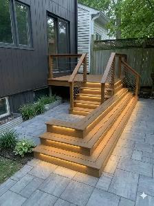 Composite Deck with Integrated Stair Lighting - Photo 4