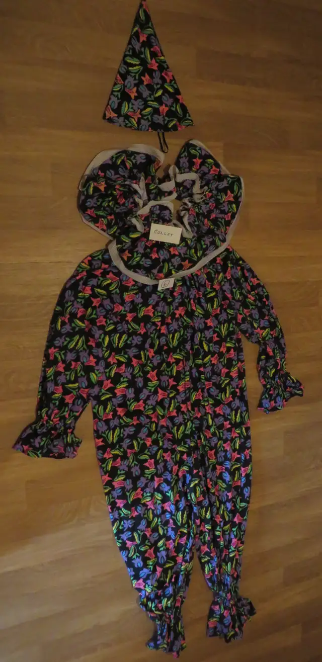 COSTUME HALLOWEEN CLOWN PORTE 1 FOIS TB ETAT
