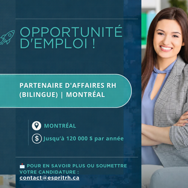 Partenaire d’affaires RH (bilingue)