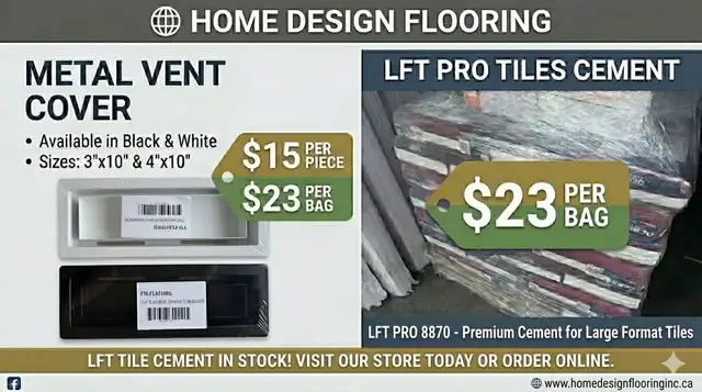 Construction Essentials: Floor Metal Vents Cover & Tile Cement