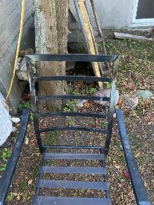 6 Black Steel chairs for sale - Photo 2