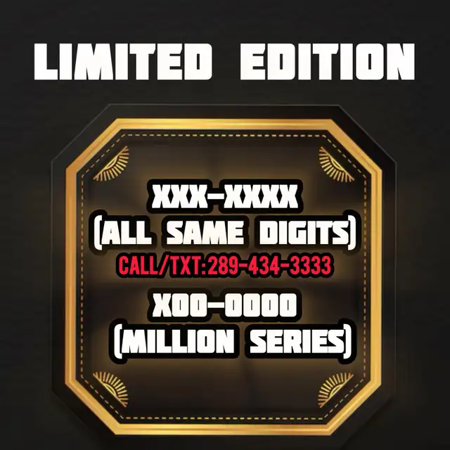 Limited Edition Same Digits Phone Numbers Vip Phone Numbers