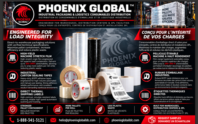 Stretch Film, Heavy‑Duty Tape/ Shipping Labels – Distribution Pr