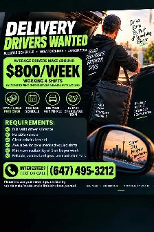 Full time and part time drivers needed!