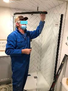selling-shower glass doors fixing and installing. Please book us