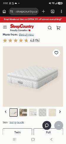 Brand NEW Beautyrest Trilliant 50 Mattress KING! - Photo 7