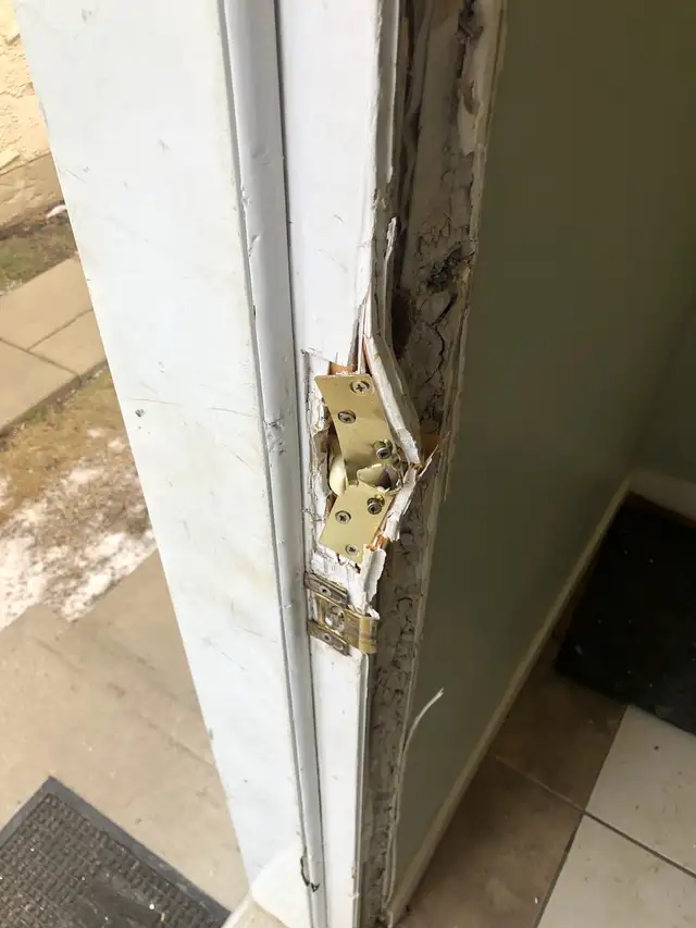 Cracked door slabs-'selling', Free estimate.repair. cracked fr