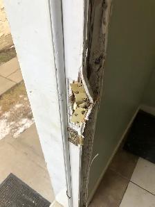Cracked door slabs-'selling', Free estimate.repair. cracked fr